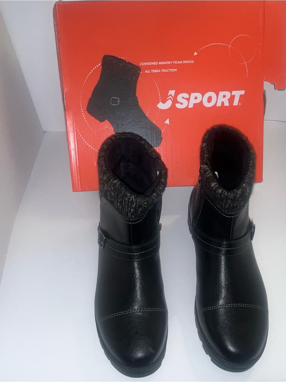 Sporto Women’s Black Lace-Up Winter Boots